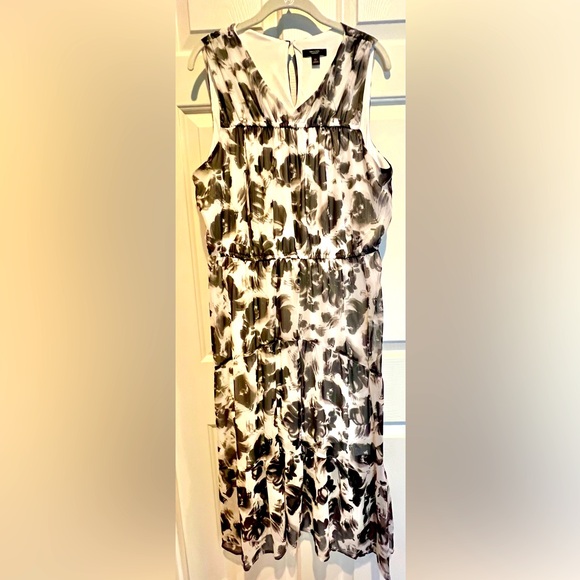 Simply Vera - Vera Wang - dress - black white floral - size XL - Picture 2 of 9